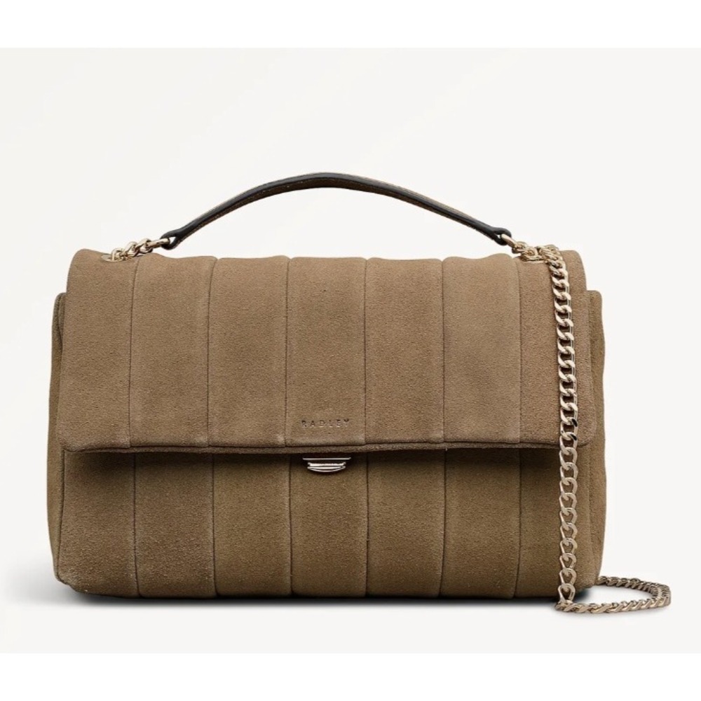 Radley London 113654 Burton Way Quilted Suede Shoulder & Crossbody Bag